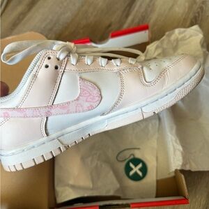 Nike Women's Paisley Pack Pink Low Dunks